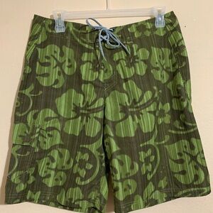 Columbia Men's 34 Tropical Floral Unlined Board Shorts Swim Trunks